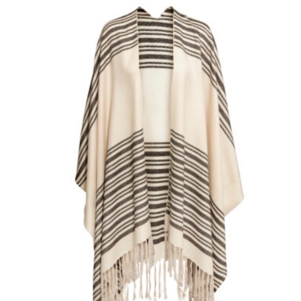 H&M Poncho with Fringe